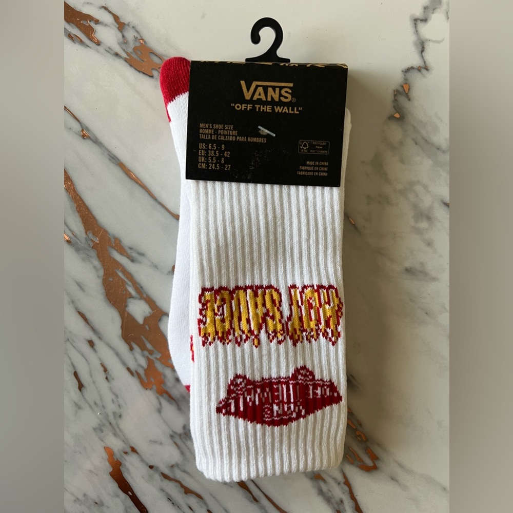 VANS “Off The Wall” - Hot Sauce Crew Sock - Size: 6.5 - 9 (Men’s) - NWT